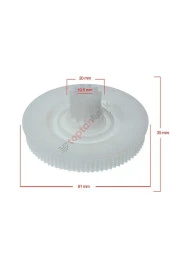 Arnica Promeat Aa1295 Model Uyumlu Grande Et Kıyma Makinesi Şase Kasnak Dişlisi M6 - 4