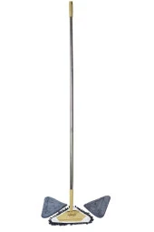 Üçgen Camsil Teleskopik Duvar Yüzey Cam Silme Aparatı Mop Kutulu - 2