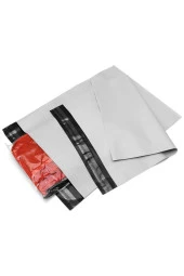 Cepli Kargo Poşeti 30x38+5 Cm 1000 Adet 2 Numara Baskısız Gri - 1