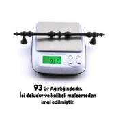 Şehzade Kulp Mobilya Mutfak Dolabı Çekmece Dolap Kulpları Kapak Kulpu Kulbu Siyah 160 mm Metal thumbnail 5