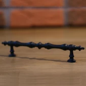 Şehzade Kulp Mobilya Mutfak Dolabı Çekmece Dolap Kulpları Kapak Kulpu Kulbu Siyah 160 mm Metal thumbnail 6