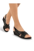 Muya Vienza 31028-001 Anatomik Taban Kadın Sandalet Siyah 36-40 - 1
