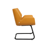 Hunt Mobilya Avor Sarı Deri Ofis Misafir Koltuğu - 3