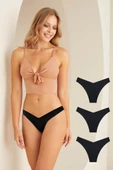3 lü Paket Nbb Bayan Lazer Kesim V Shape Brazillian Külot 328 - 3