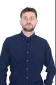 Cengiz İnler Düğmeli Yaka Erkek Gofre Gömlek - 12