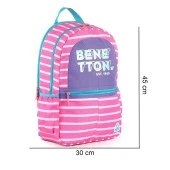 Benetton Laptop Bölmeli Okul Sırt Çantası İki Bölmeli+Kalemlik - 3