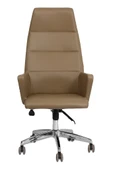 Hunt Mobilya Vaga Kahverengi Deri Ofis Makam Koltuğu - 1