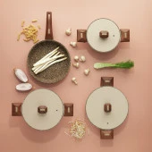 Schafer Toscana Döküm Tencere Seti 7 Parça-Krem - 2