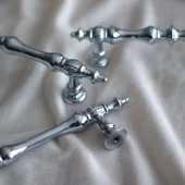 Şehzade Kulp Mobilya Mutfak Dolabı Çekmece Dolap Kulpları Kapak Kulpu Kulbu Krom 128 mm Metal thumbnail 7