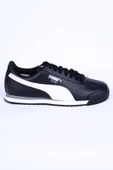Puma 353572-11  Roma Deri Ortopedik Taban Siyah-Beyaz Sneaker Günlük Erkek Spor Ayakkabı - 1