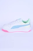 Puma 389390-21 Carina Street Deri Ortopedik Taban Kadın Günlük Beyaz-Turkuaz Spor Ayakkabı - 3