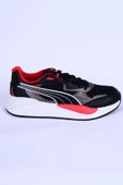 Puma 308061-01 Ferrari X-Ray Deri-Fileli Eva Taban Siyah Günlük Erkek Spor Ayakkabı - 1