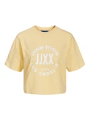 JJXX Jack Jones Bayan Bisiklet Yaka Baskılı Kadın Tişört 12200326 - 7