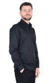 Cengiz İnler İtalyan Yaka Slim Fit Erkek Pamuk Gömlek - 3