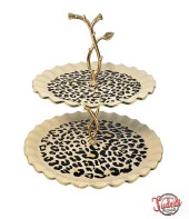 Glore Leopar Wavy Altın yaldızlı kurabiyelik - 2