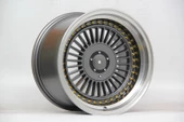 R1 Wheels 18 inç 5*112-120 ET25 Füme-Krom Jant Takımı (J-2089) - 1