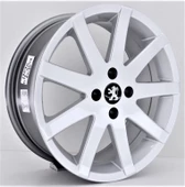 R1 Wheels 17 inç 4*108 ET20 Metalik Gri Jant Takımı (J-1393) - 1