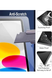 iPad 2022 10.9 (10.nesil) Uyumlu Fuchsia Cam Ekran Koruyucu thumbnail 4