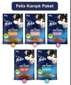 Felix Karışık Yaş Kedi Maması 52 Adet - 1