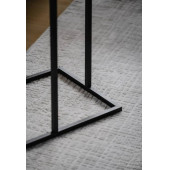 DEKORATİF METAL YAN SEHPA AHŞAP RAFLI KOLTUK YANI SERVİS SEHPASI ÇOK AMAÇLI ZİGON C SEHPA - 4