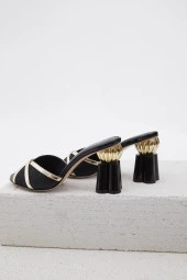 Duygushoesbag Jila Kadın Hakiki Deri Terlik - 3