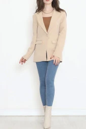 Blazer Ceket Bej - 2
