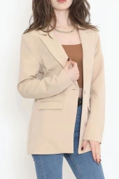 Blazer Ceket Bej - 3