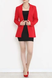Blazer Ceket Kırmızı - 5