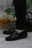 Pierre Cardin 25101 Siyah Rugan Hakiki Deri Erkek Babet Loafer Erkek Ayakkabı thumbnail 3