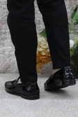 Pierre Cardin 25101 Siyah Rugan Hakiki Deri Erkek Babet Loafer Erkek Ayakkabı thumbnail 4