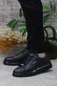 Pierre Cardin 62112 Siyah Orijinal Ürün Hakiki Deri Sneaker Erkek Ayakkabı - 3