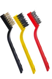 Hayal Sepeti 3lü Tel Naylon Fırça Aspiratör Ocak Banyo Musluk Lavabo Fırın Temizlik Fırça Seti - 2