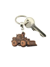 Buldozer Bakır Rölyef Araç Anahtarlık - 3