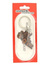 Buldozer Bakır Rölyef Araç Anahtarlık - 8