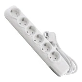 Kablolu 6'lı Topraklı Grup Priz Fiş Çoğaltıcı 2 Metre Çoklu Asmalı Uzatma Kablosu Anahtarsız thumbnail 2