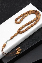 Zeytin Çekirdeği Tesbih 6 x 10 mm Kapsül Kesim - 1