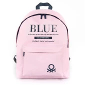 Benetton Laptop Bölmeli Okul Sırt Çantası 2 Bölmeli Toz Pembe 03801 thumbnail 1