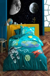 Cotton Box  Junıor Astronaut Turkuaz Rnf. T.k Nevresim T. thumbnail 1