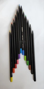Adel Blackline 12 Renk Kuru Boya Karton Kutu - 1