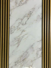 Renkli Duvarlar 16x145cm 1 Adet ATC PVC Çift Renkli Rezene Prefabrik Ofis Dekoratif Pvc Kaplama Lambiri Duvar Paneli - 3