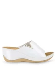 Muya Perla 31148-019 Anatomik Taban Kadın Terlik Beyaz 36-40 thumbnail 2
