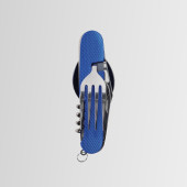 Nurgaz Campout NG KKCT-M Katlanır Çatal - Kaşık - Bıçak - Türbişon Mavi - 1