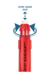 Deep Mekanik Kurşun Kalem 0.7mm Metalik Lav Kırmızı - 3