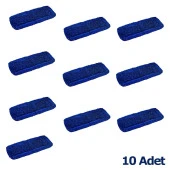 Cod-Ex Orlon Nemli Palet Tablet Toz Toplama Statik Mop - Mavi - 50 Cm. - 10 Adet - 3