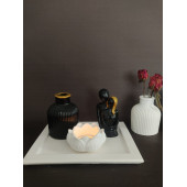 Dekoratif Pampas Vazo Set thumbnail 1