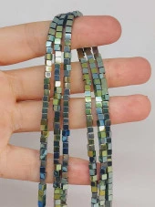 Hematit Taşı Küp Şekilli 3mm Dizi (48116) thumbnail 1