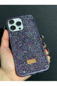 İphone 15 Pro Uyumlu Sw İnce Taşlı Elmas Işıltılı Telefon Kılıfı thumbnail 11