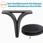 Begonya Lüks Mobilya Kanepe Sehpa Tv Ünitesi Oturma Grubu Koltuk Ayağı Baza Ayakları Siyah 12 Cm thumbnail 5