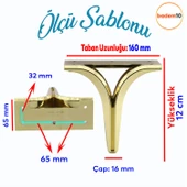 Begonya Lüks Mobilya Kanepe Sehpa Tv Ünitesi Oturma Grubu Koltuk Ayağı Baza Ayakları Altın 12 Cm thumbnail 2