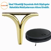 Begonya Lüks Mobilya Kanepe Sehpa Tv Ünitesi Oturma Grubu Koltuk Ayağı Baza Ayakları Altın 12 Cm thumbnail 5